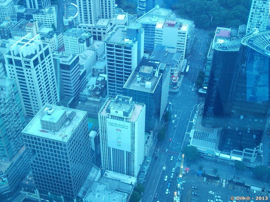 Auckland vue du haut de la Sky Tower