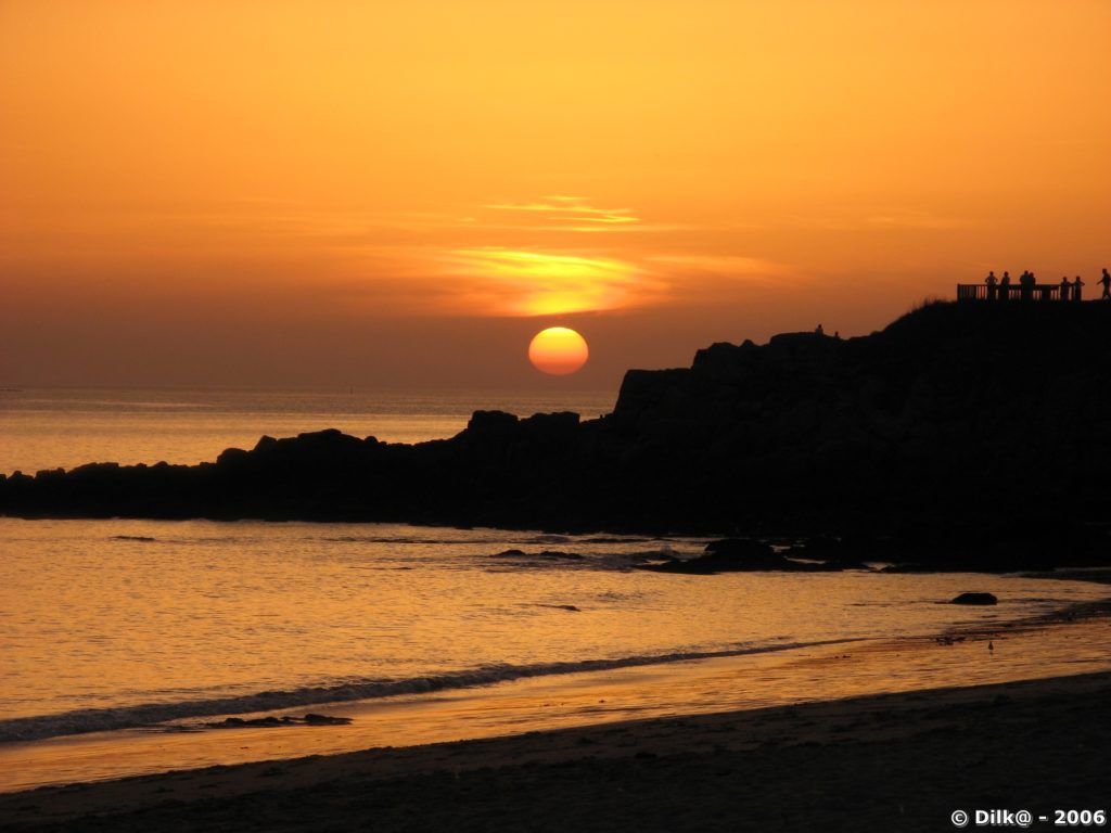 Coucher de soleil en Bretagne