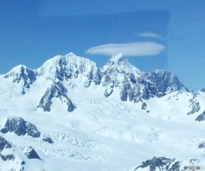Les sommets des Alpes du Sud vus d’avion