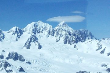 Les sommets des Alpes du Sud vus d’avion