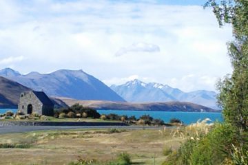 Le lac Tekapo et Church of the good Shepherd