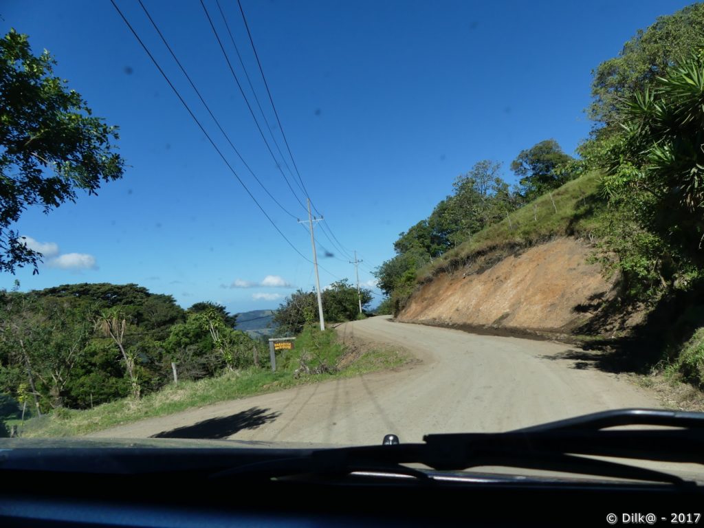 la piste entre Santa Elena et Tilaran