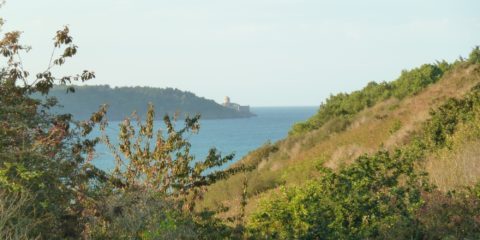 La Baie de Fresnaye et le Fort La Latte au loin