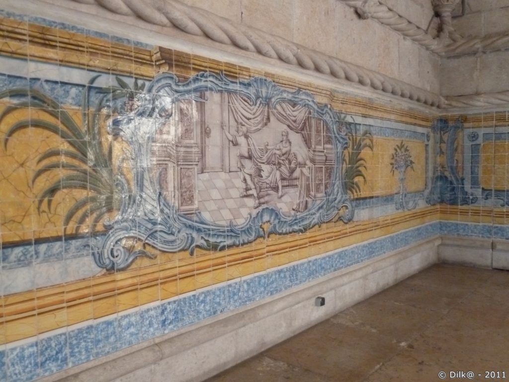 Azulejos dans le réfectoire du monastère