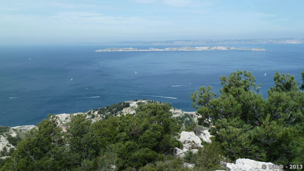 Vue sur Marseille et les îles du Frioul