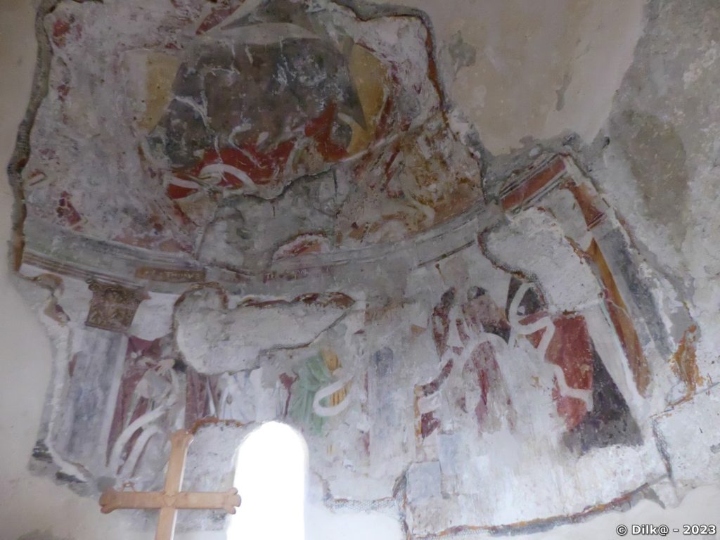 Les fresques dans la chapelle de Saint Pierre d’Extravache
