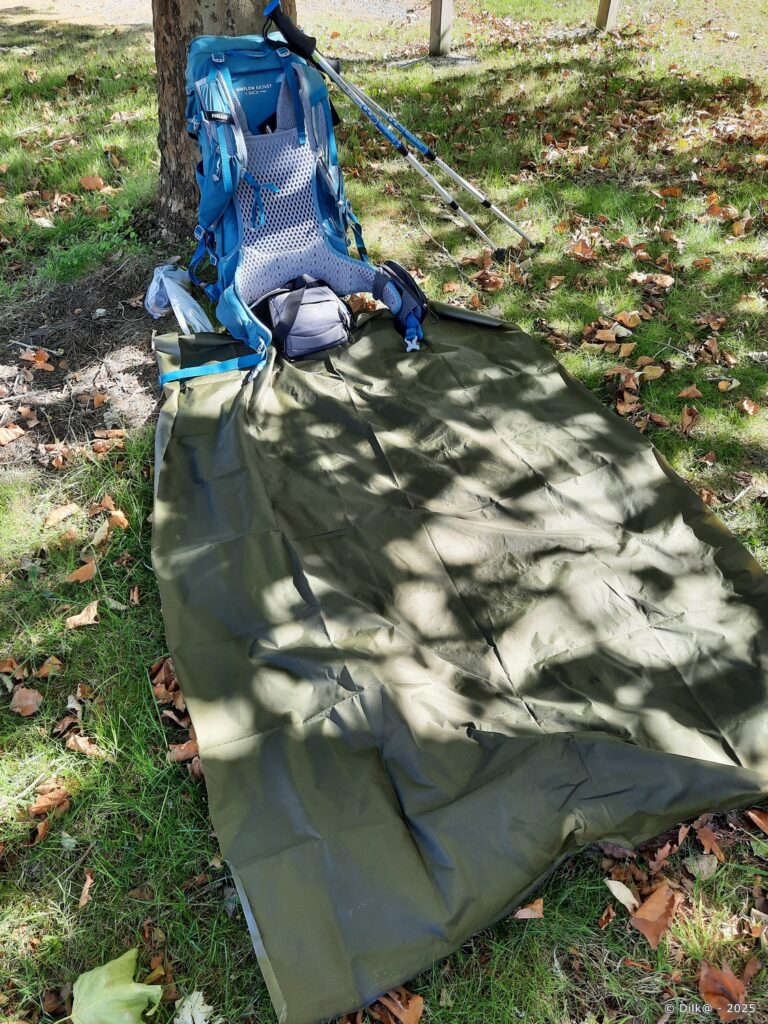 Petite sieste à l'ombre avant de continuer le chemin