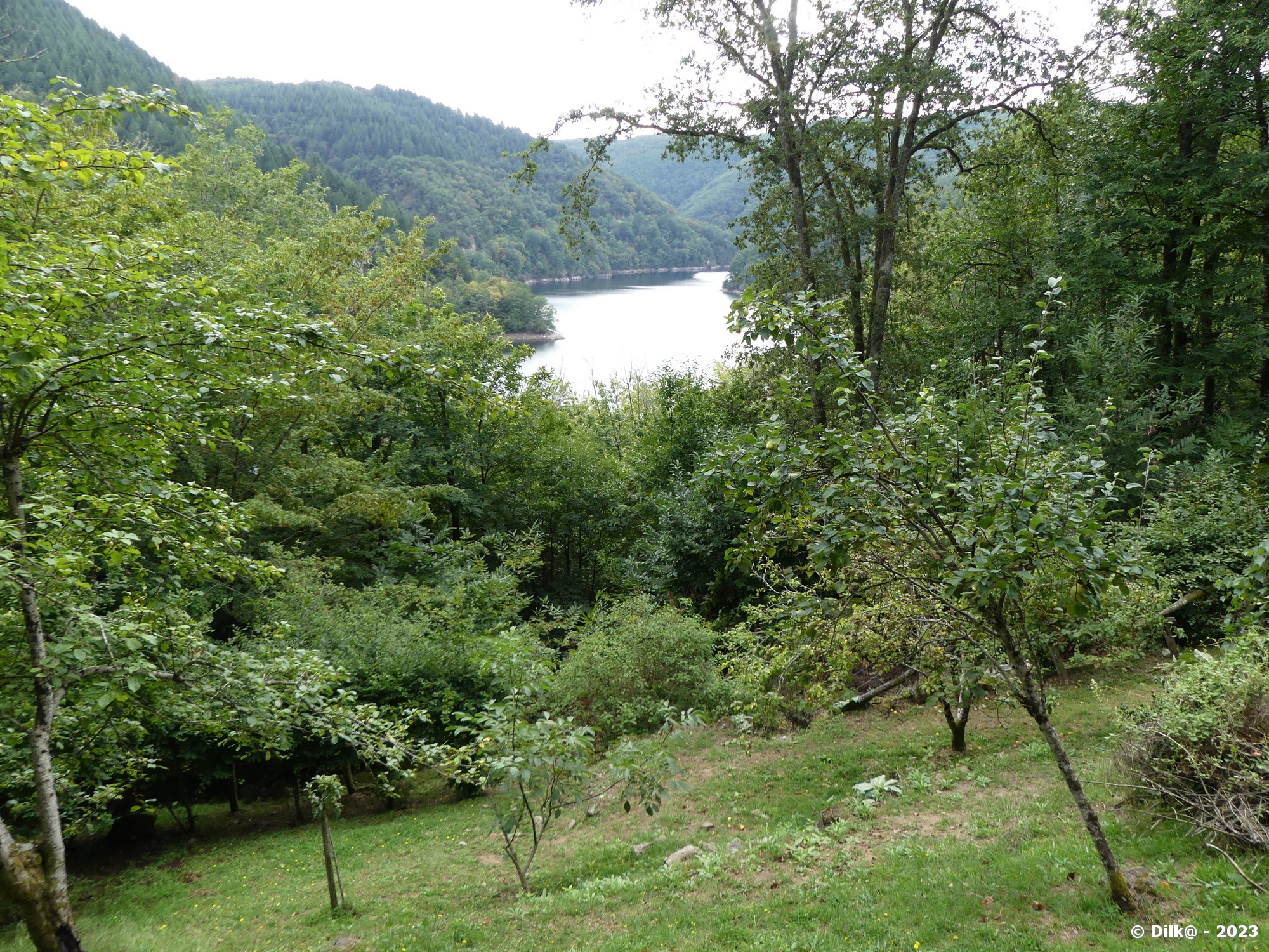 Les gorges de la Dordogne depuis le jardin de Bardot