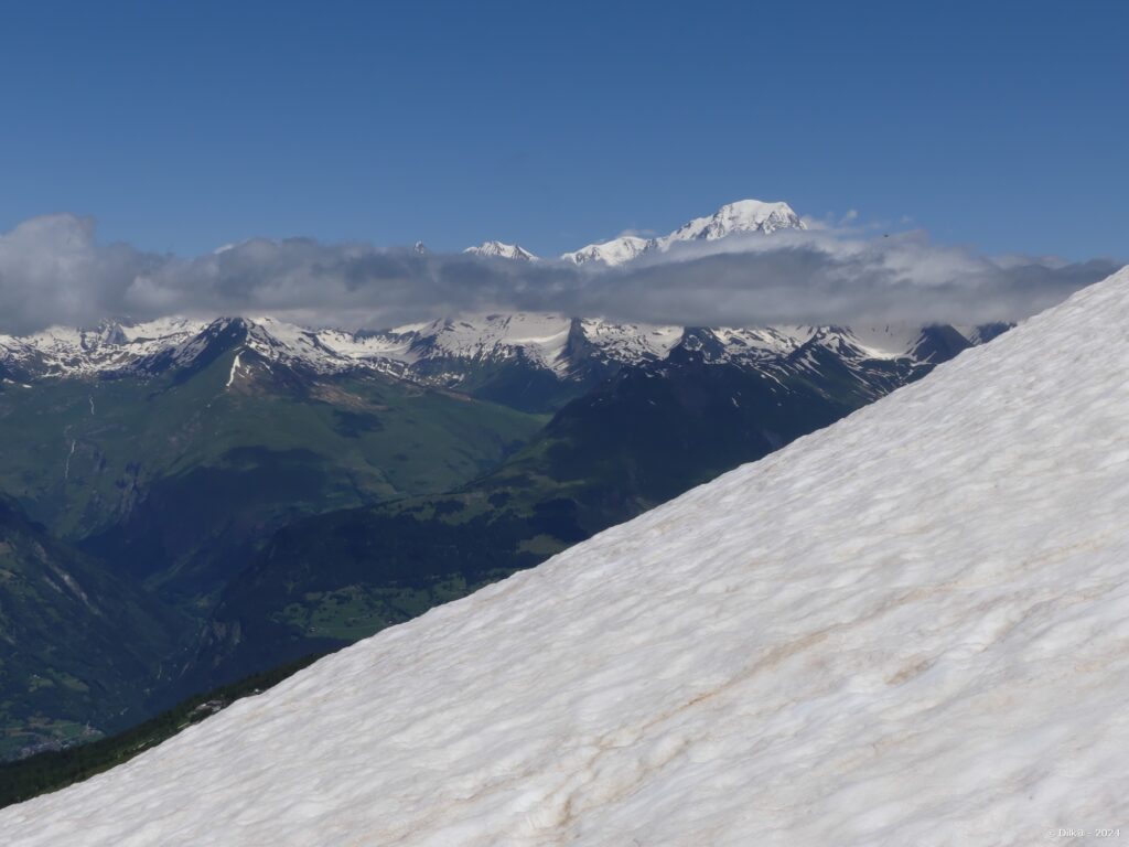 Le Mont Blanc vu de l'Aiguille Grive