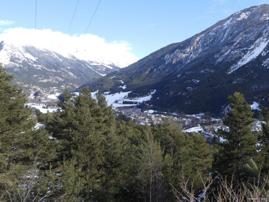 Termignon depuis le sentier du Grand Cerf