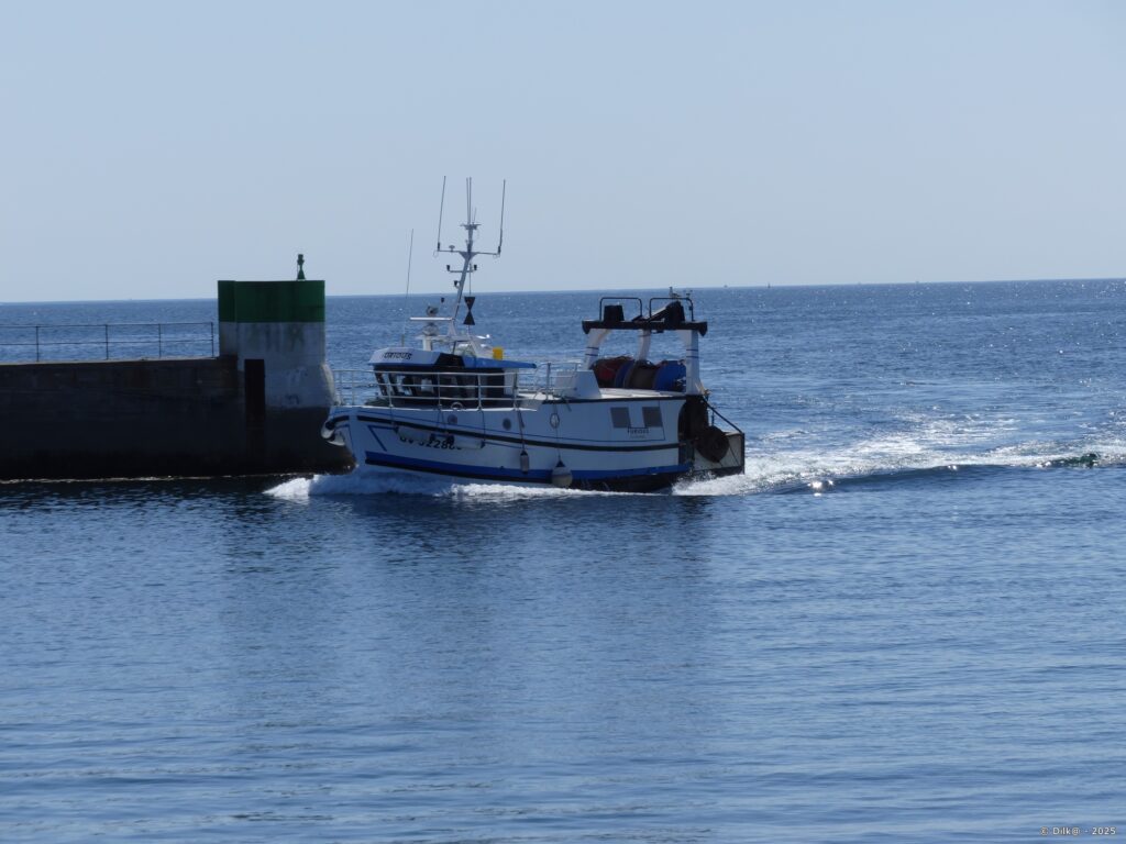 Retour de pêche d'un chalutier