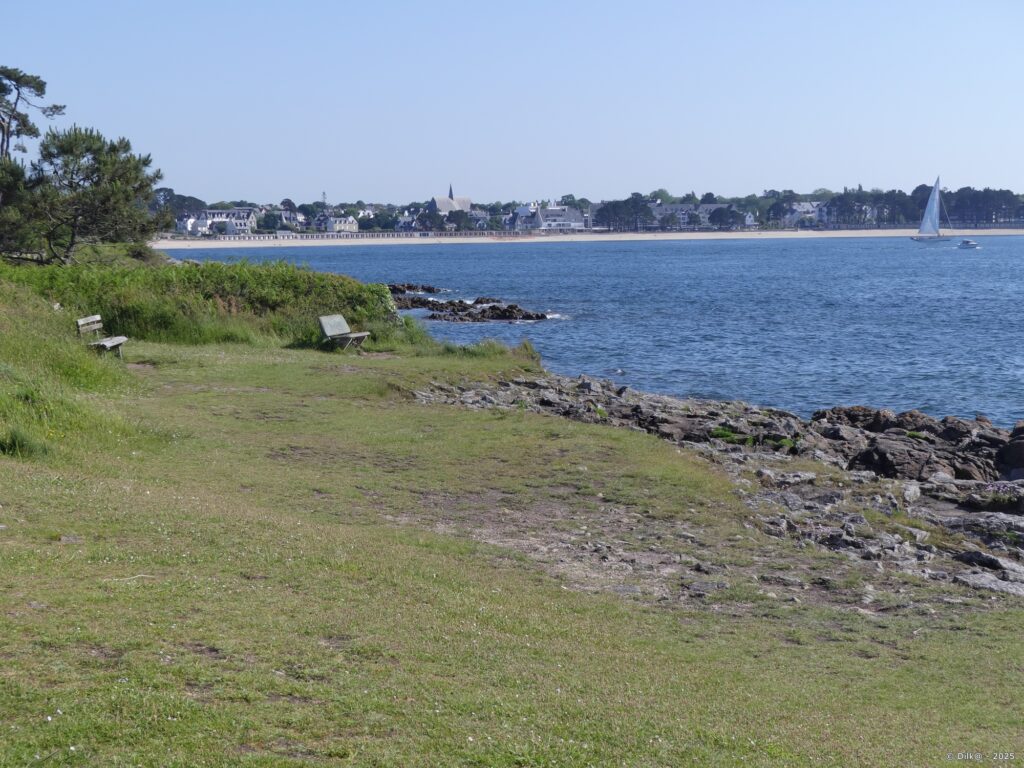 Vue sur Benodet depuis Sainte-Marine sur l'autre rive