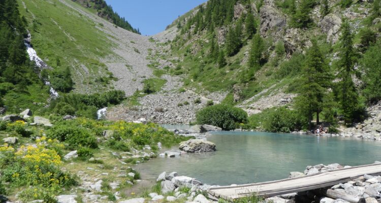 Petite passerelle sur le Lac de la Douche