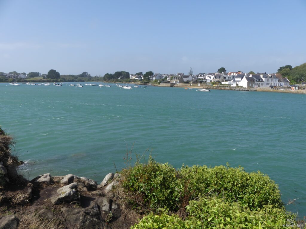 Vue vers le Magouër depuis le pont Lorois