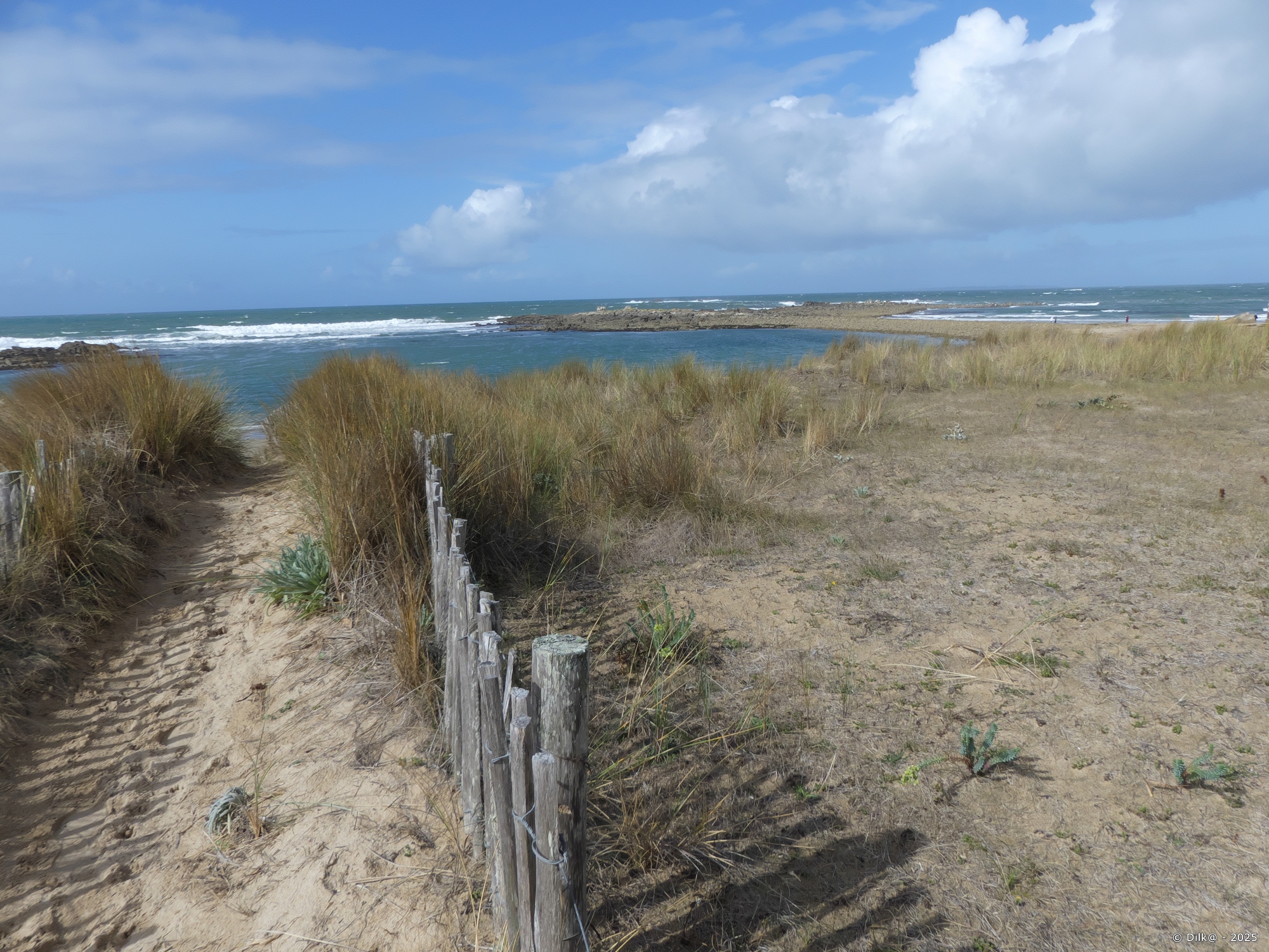 Au bout des dunes d'Étel, la Roche Sèche