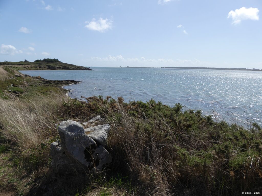 En face, la presqu'ile de Quiberon