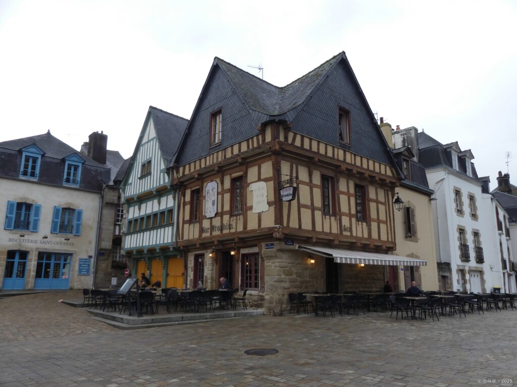 Les maisons à pans de bois du quartier de Saint-Goustan à Auray