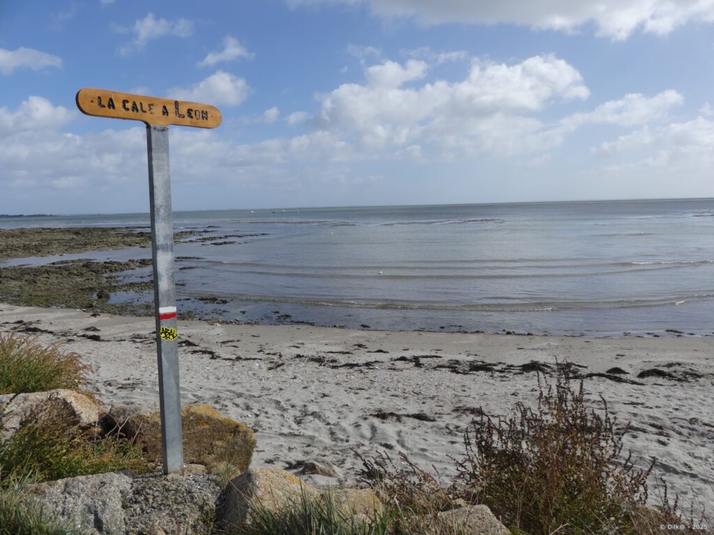 La cale à Léon au bord du GR34 à Penvins