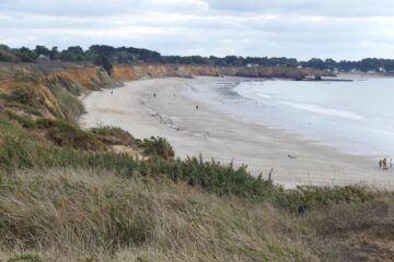 La falaise de la Mine d'Or à Pénestin