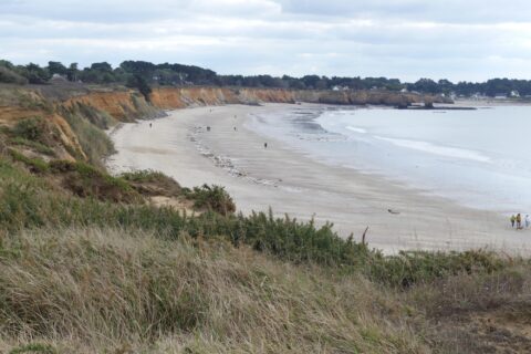 La falaise de la Mine d'Or à Pénestin