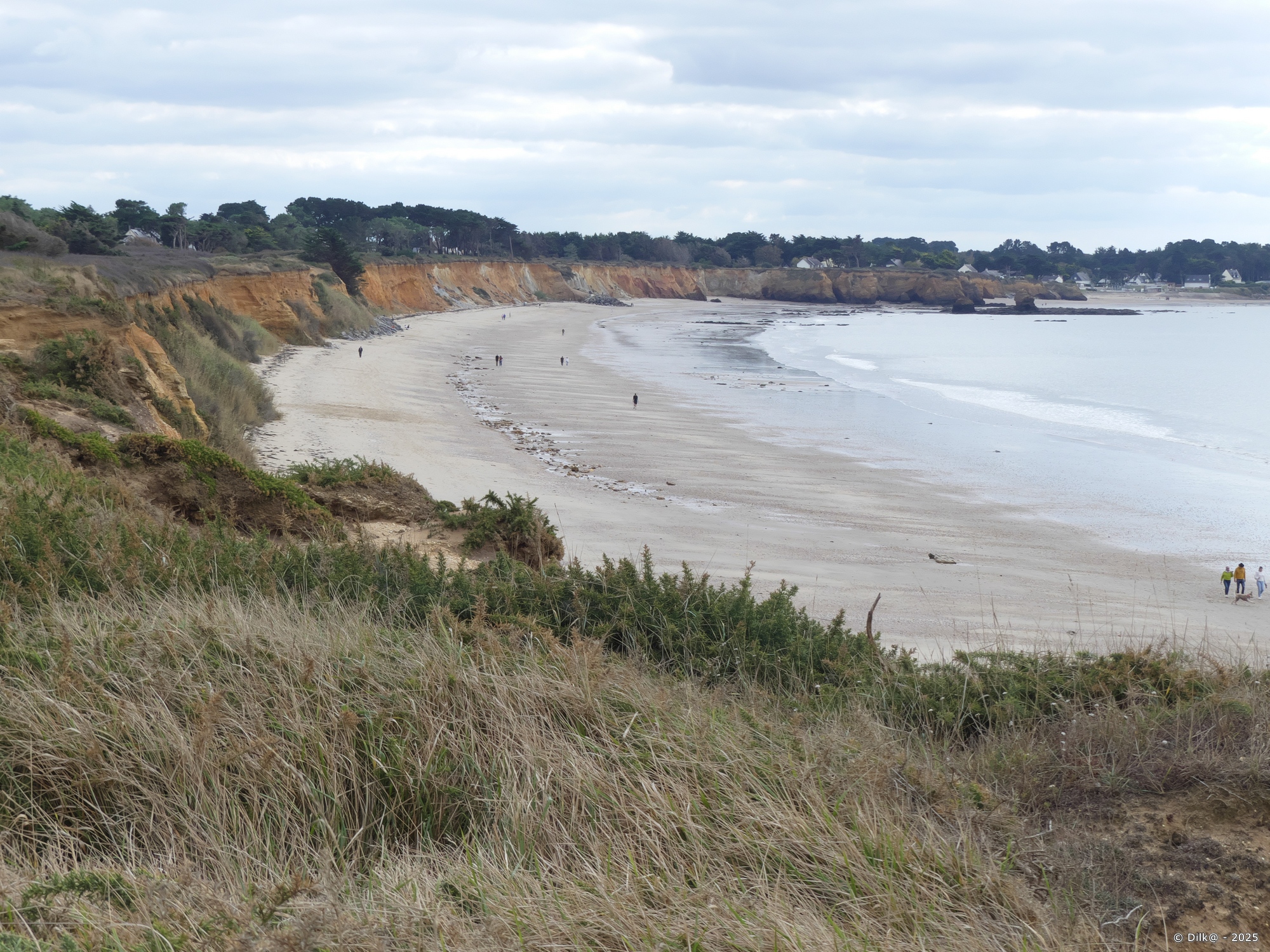 La falaise de la Mine d'Or à Pénestin