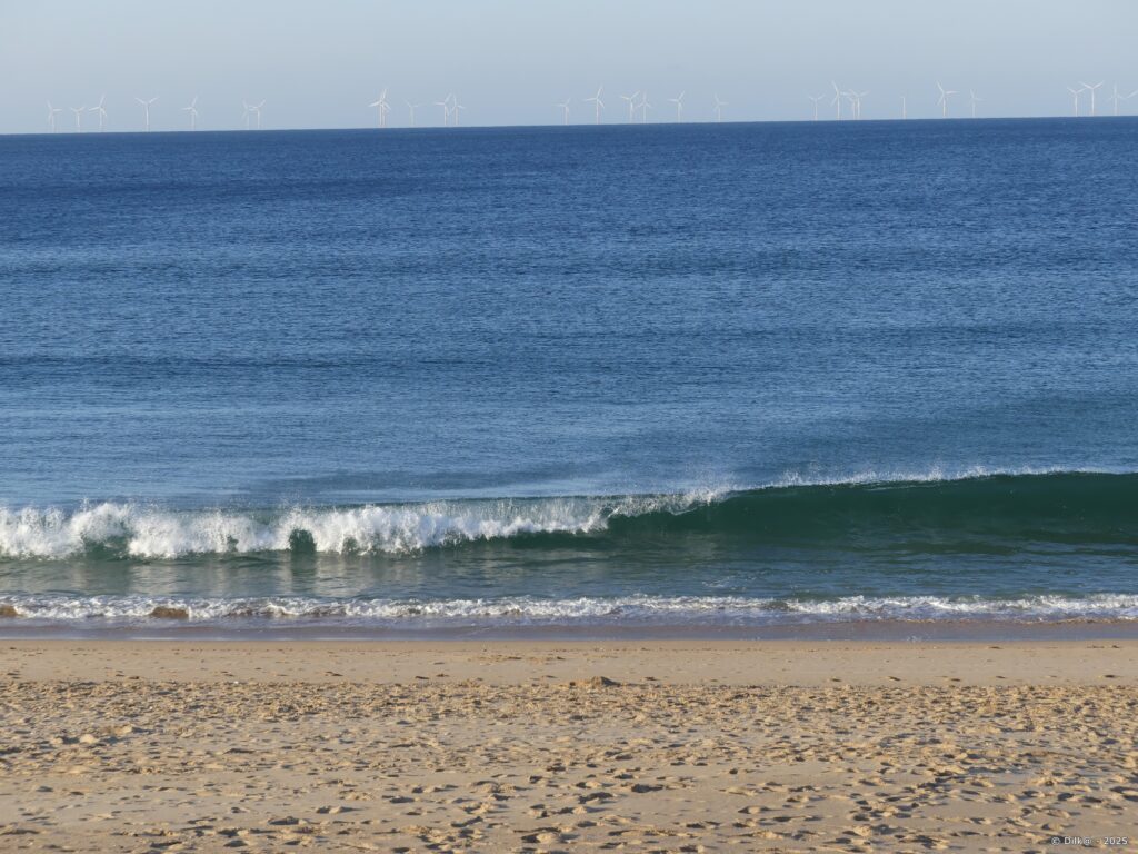Vagues sur la plage Valentin à Batz-sur-Mer