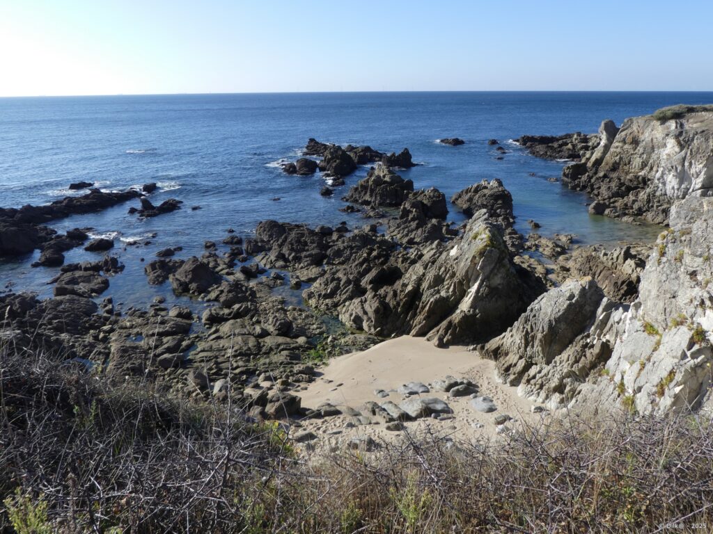 Rochers sur la côte sauvage