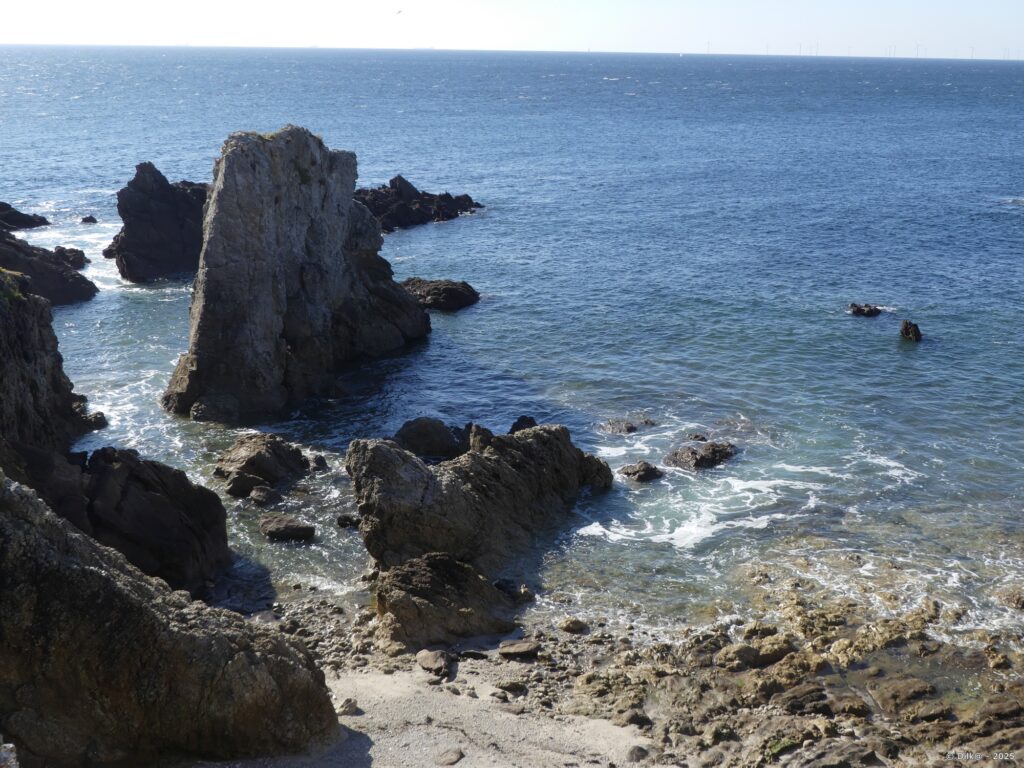 Rochers sur la côte sauvage