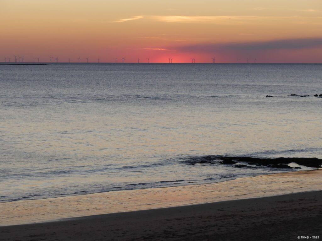 Coucher de soleil sur la plage de Sainte Marguerite