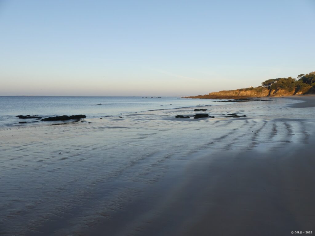 La plage de Sainte Marguerite au lever du jour