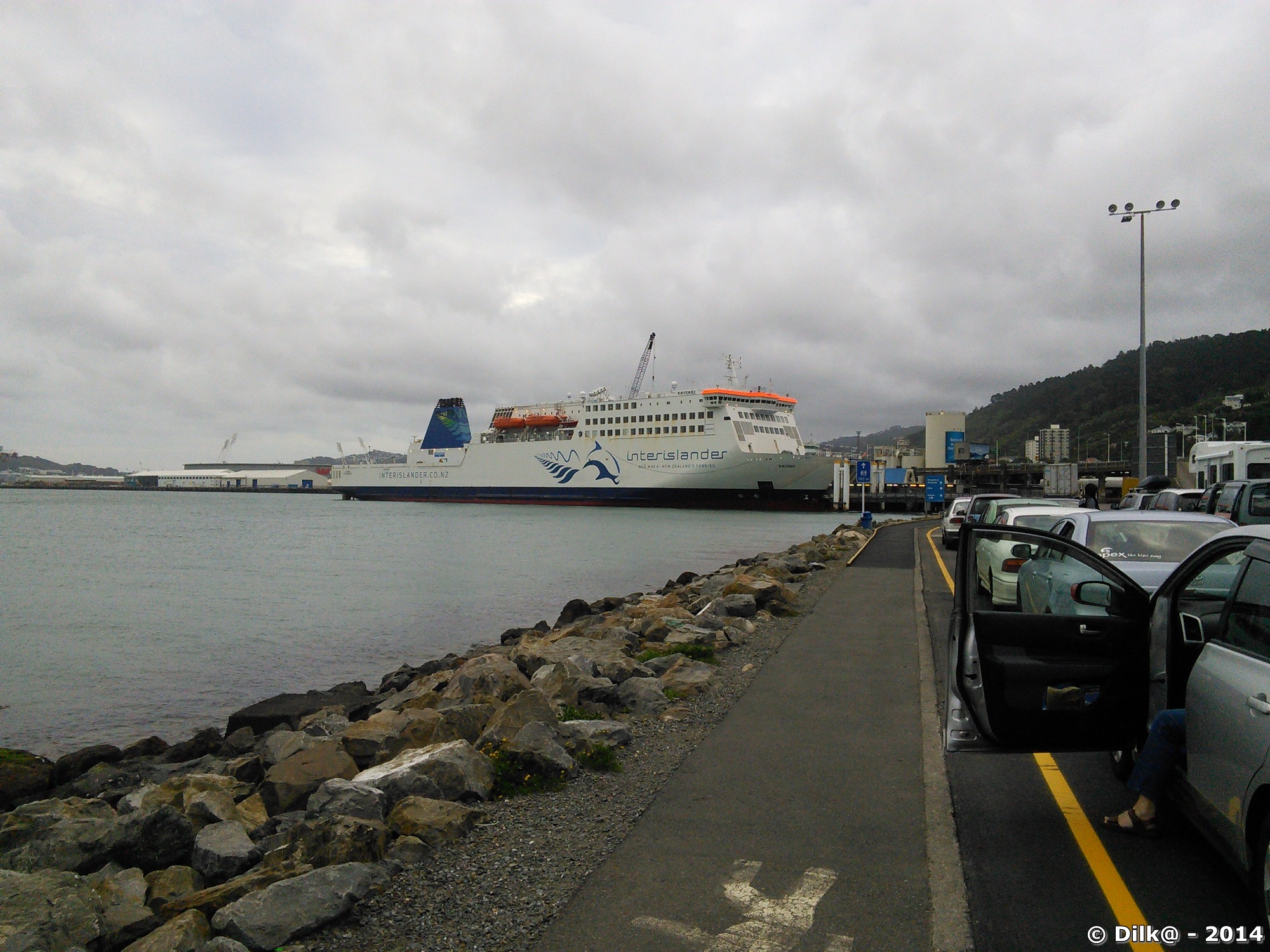 Le ferry dans le port de Wellington