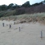 La dune et la plage se sont rejoint