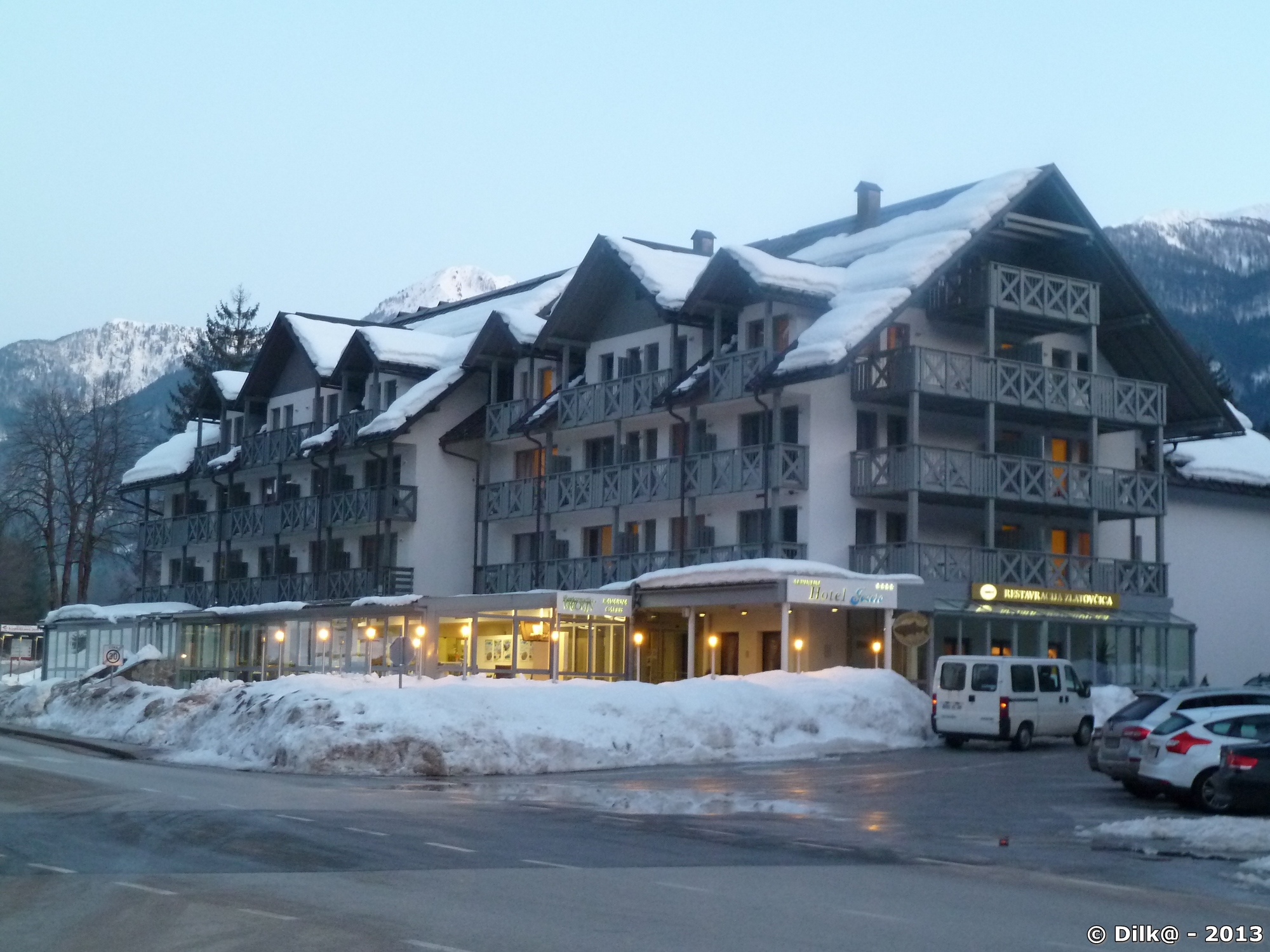 L'hôtel Jezero à Bohinj